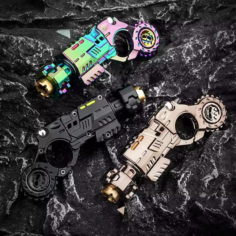2eead743-744a-4f3a-83df-2cbc8e47d270 Mini Shell-Ejecting Alloy Toy Pistol Set + Finger Spinner Fidget - Image 1